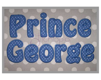 Prince George Applique Font 5