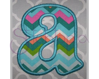Logan Applique Monogram Set – 2" 3″ 4" - Lowercase Only - 11 Formats BX Fonts Machine Embroidery Applique Alphabet - Instant Download Files