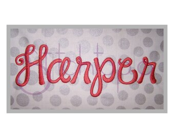 Harper Embroidery Font Set - 1" 2" 3" - Happy Day Embroidery Font Machine Embroidery Font Embroidery Fonts for Kids - Instant Download Files