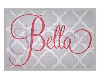 Bella Embroidery Font Set - 5" 6" 7" - 11 Formats BX Font Machine Embroidery Font Alphabet Script Embroidery Font - Instant Download Files