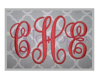 Elegant Embroidery Monogram Set 3