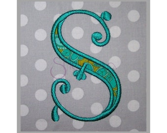 Victorian Applique Monogram Font Set - 3" 3.5" 4" - Machine Embroidery Fonts BX Embroidery Monogram Fonts - Instant Download Files
