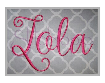 Lola Embroidery Font Set - 1