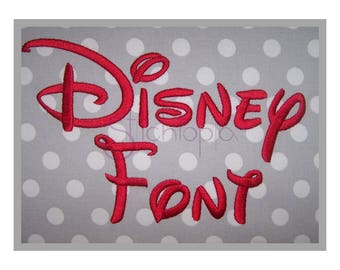 Disney Embroidery Font Set .5" 1" 1.25" 1.5" 2" 2.5" 3″ Machine Embroidery Font Disney Embroidery Font BX Fonts 11 Formats Instant Download