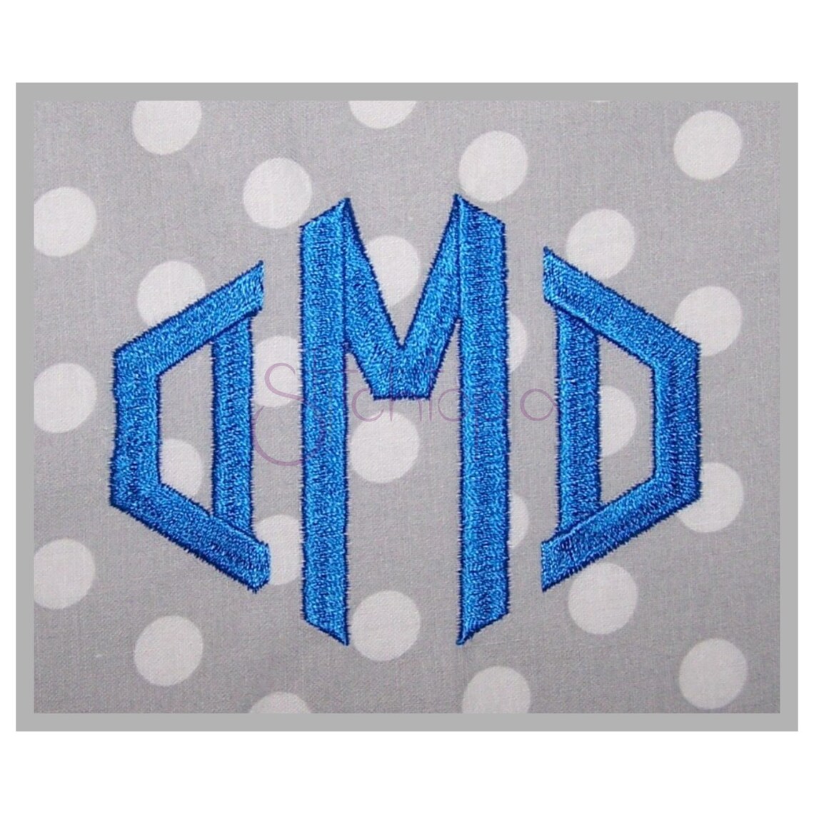Diamond Embroidery Monogram Font 1 1.5 2 2.5 3 11 Etsy