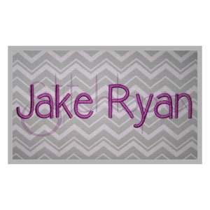 Jake Ryan Bordado Font Set - .5" 1" 2" 3" - 11 Formatos Máquina Bordado Fuente Alfabeto Bloque Bordado Fuente - Descarga Instantánea Archivos