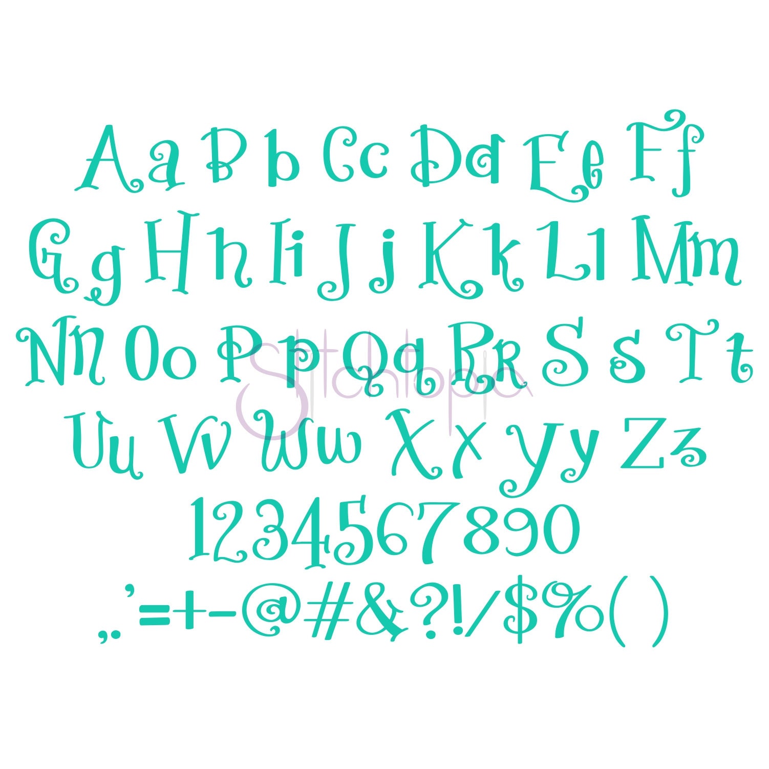 Cursive Script Jacks Jumping Jacks Embroidery Font 1
