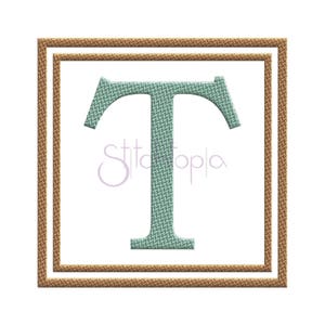 Tweed Double Square Embroidery Frame - 7 Sizes 10 Formats Embroidery Monogram Frame Machine Embroidery Design Frame - Instant Download Files
