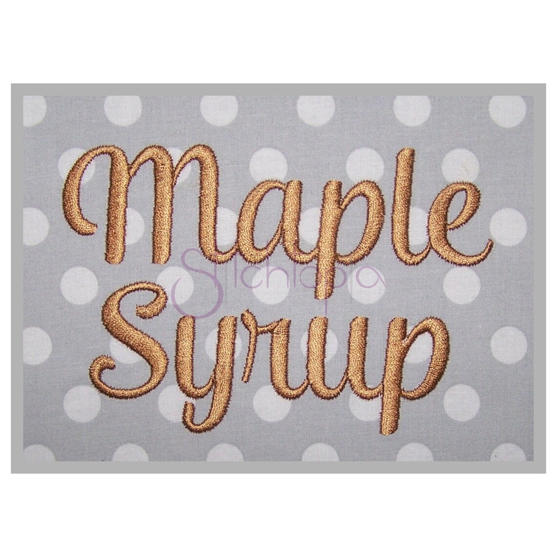 Maple Syrup Embroidery Font 1 1.25 1.5 Etsy