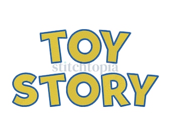 Toy Story Stickerei Schrift 1"1.25"1.5"2"2"2.5"3"3.5"4"bx dst exp hus jef pes sew shv vip vp3 xxx Kid Embroidery Font-Instant Download."