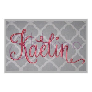 Kaelin 1 Embroidery Font Set - 1&quot;, 2&quot;, 3&quot; - Machine Embroidery Fonts Script Embroidery Font BX Fonts PES 11 Formats - Instant Download Files