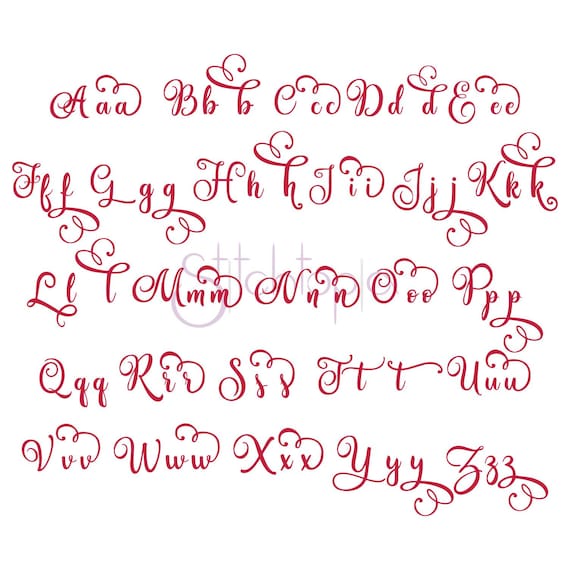 Hannah Embroidery Font - 1
