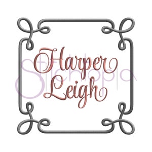 Loopy Embroidery Frame - 9 Sizes 10 Formats PES DST HUS Embroidery Monogram Frame Machine Embroidery Frame - Instant Download Files