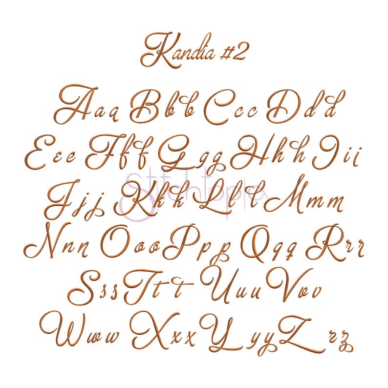 Script Embroidery Font Bundle #4 - 10 Machine Embroidery Fonts ...