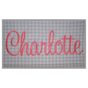 Charlotte Embroidery Font Set - 1" 1.5" 2" 2.5" 3" - Sweetheart Machine Embroidery Alphabet Font BX PES DST 11 Formats - Instant Download