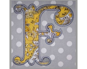 Formal Applique Monogram with Bean Stitch 4.5" 5" 6" - 11 Formats - Machine Embroidery Fonts Applique Monogram Font - Instant Download Files