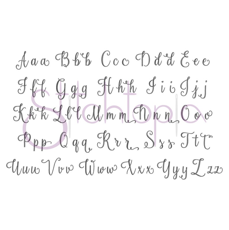 Kaelin 1 Embroidery Font Set 4 5 6 11 - Etsy