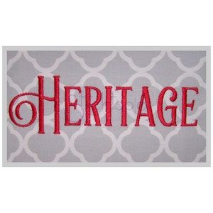 Heritage 1 Bordado Conjunto de fuentes - 1"1.5" 2" 2.5" 3" - 11 Formatos BX Font Machine Bordado Números de Fuente Punctuation Archivos de Descarga Instantánea