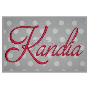 Kandia Embroidery Font #1 - 1&quot; 1.5&quot; 2&quot; 2.5&quot; 3&quot; Machine Embroidery Font bx pes dst exp hus jef vip vp3 sew xxx Format Instant Download Files