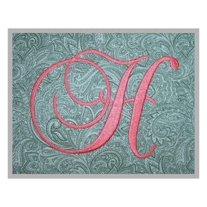 Juego de monogramas Swirl Script: 4", 5", 6" - Fuente de bordado a máquina de monogramas Script Fuente de bordado a máquina de monogramas BX - Archivos de descarga instantánea