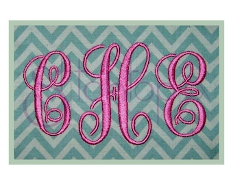 Elegant Embroidery Monogram Set - Satin - 1" 1.5" 2" 2.5" 3"- Machine Embroidery Font Alphabet - Monogram Embroidery Font -Instant Download