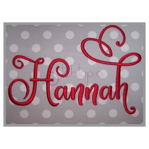 ◆hana＊◆ Hana 15 sizes embroidey font By DigitizingWithLove