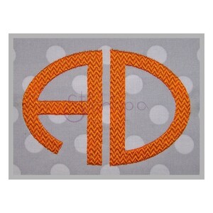 Oval 2-Letter Monogram Font – Grande – 4 Tamaños 11 Formatos Máquina Bordado Fuentes Bordado Monogram Font - Archivos de Descarga Instantánea
