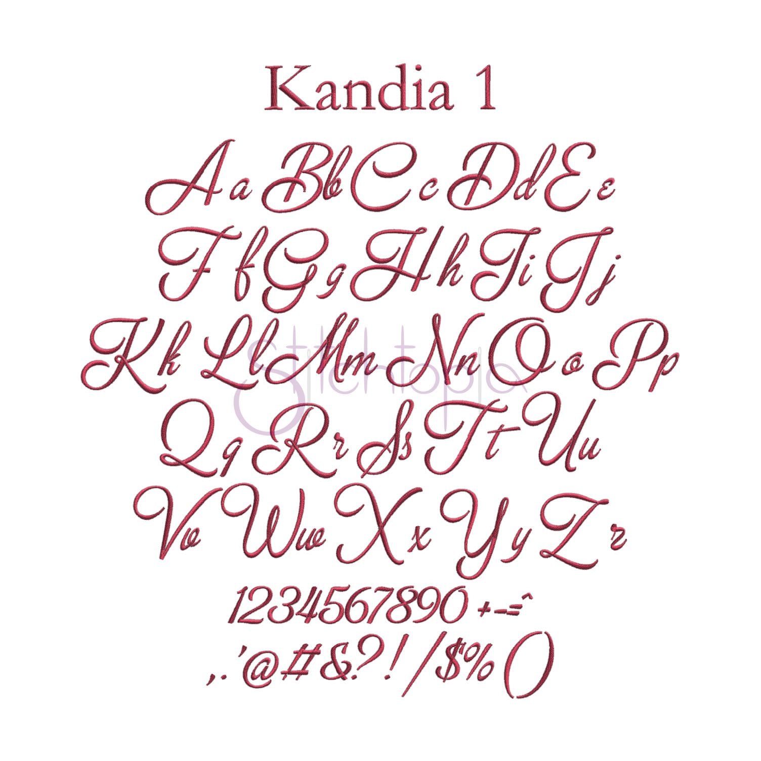Script Embroidery Font Bundle #2 - 10 Machine Embroidery Fonts ...