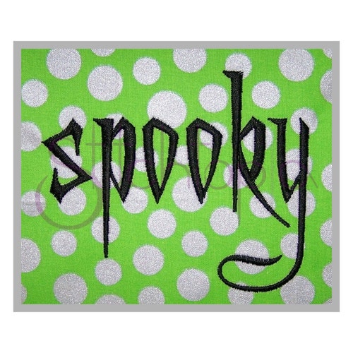 Halloween Machine Embroidery Font Monogram Alphabet Halloween Etsy