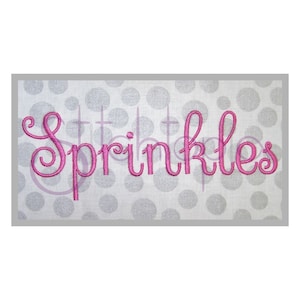 Conjunto de fuentes de bordado Sprinkles: 1", 2" y 3", 11 formatos, fuentes PES EXP BX, alfabeto de fuentes de bordado a máquina: archivos de descarga instantánea