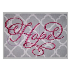 Hope 2 Conjunto de fuentes de bordado - 4"5" 6" - 11 formatos BX Fuente Máquina de bordado Fuente Alfabeto Script Embroidery Font - Descarga Instantánea Archivos