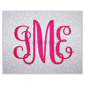 Bailey Monogram Machine Embroidery Font 3.5&quot; 4&quot; 5&quot; 6&quot; 7&quot; Formats bx dst exp hus jef pes sew shv vip vp3 xxx Instant Download Files