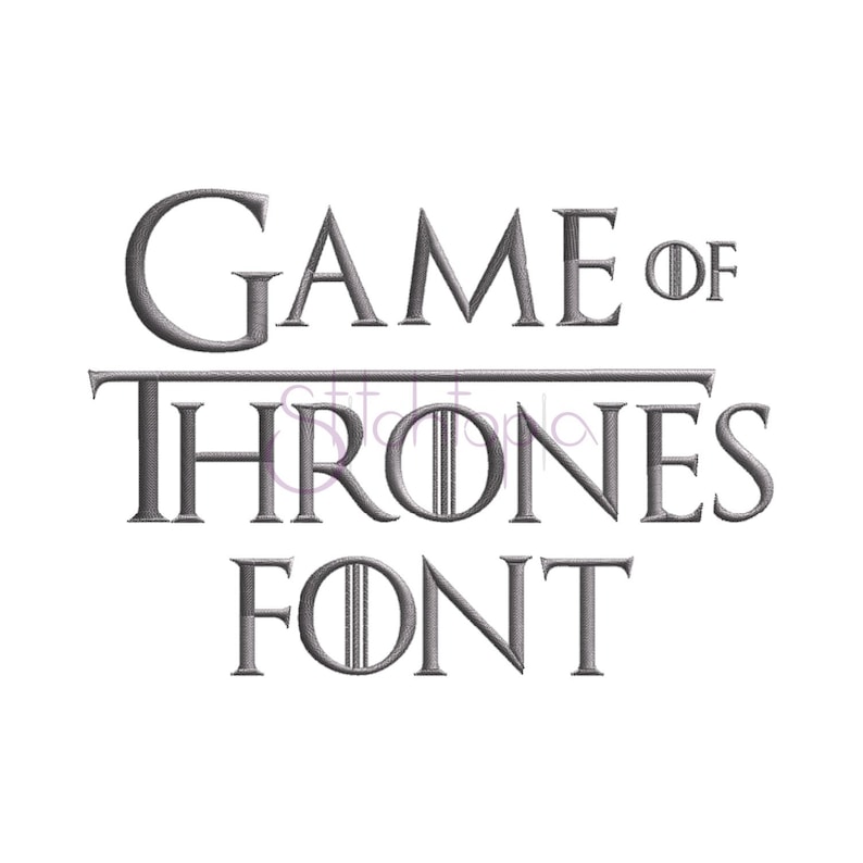 words in game of thrones font