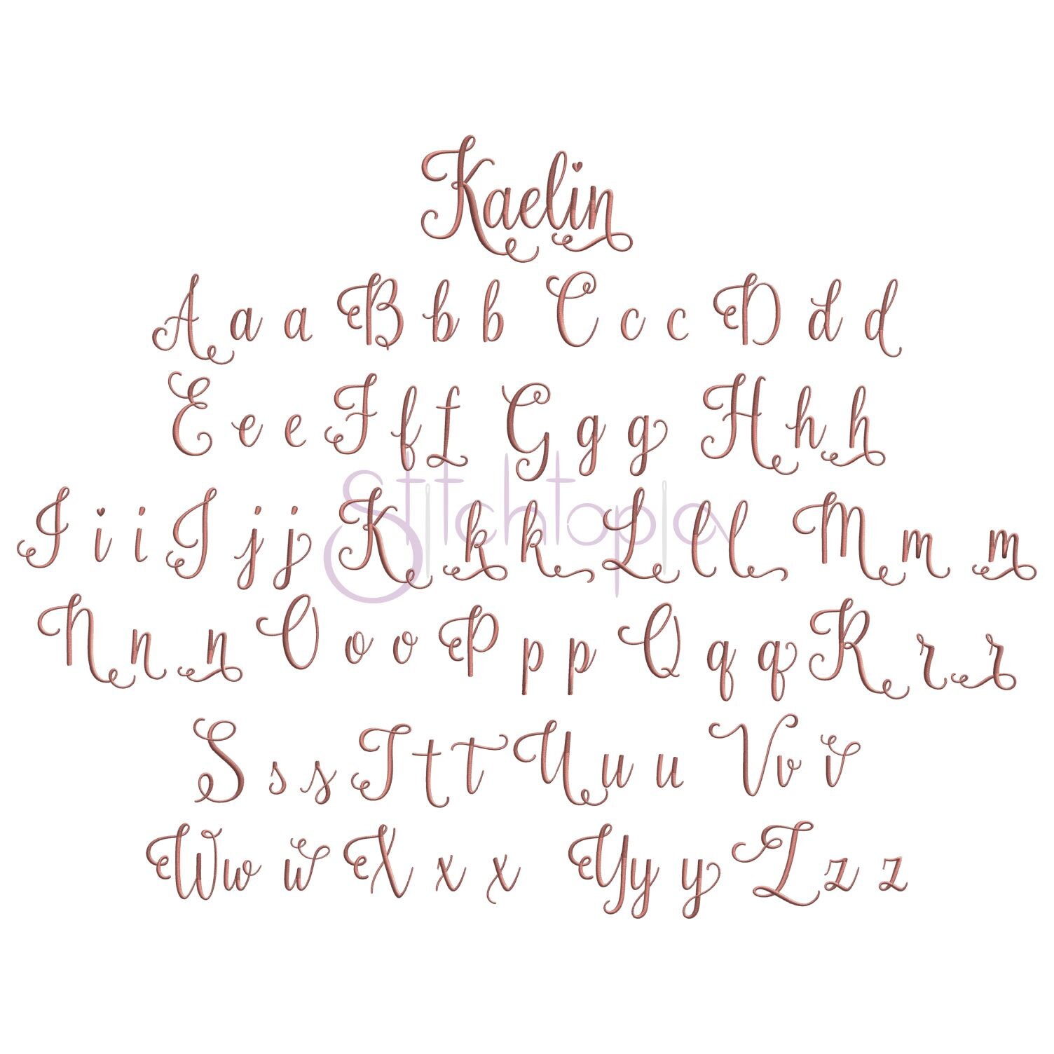 Script Embroidery Font Bundle #4 - 10 Machine Embroidery Fonts ...