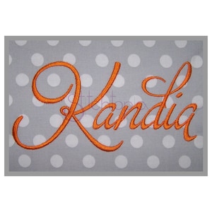 Kandia Embroidery Font #2 - 1&quot; 1.5&quot; 2&quot; 2.5&quot; 3&quot; Machine Embroidery Font bx pes dst exp hus jef vip vp3 sew xxx Format Instant Download Files