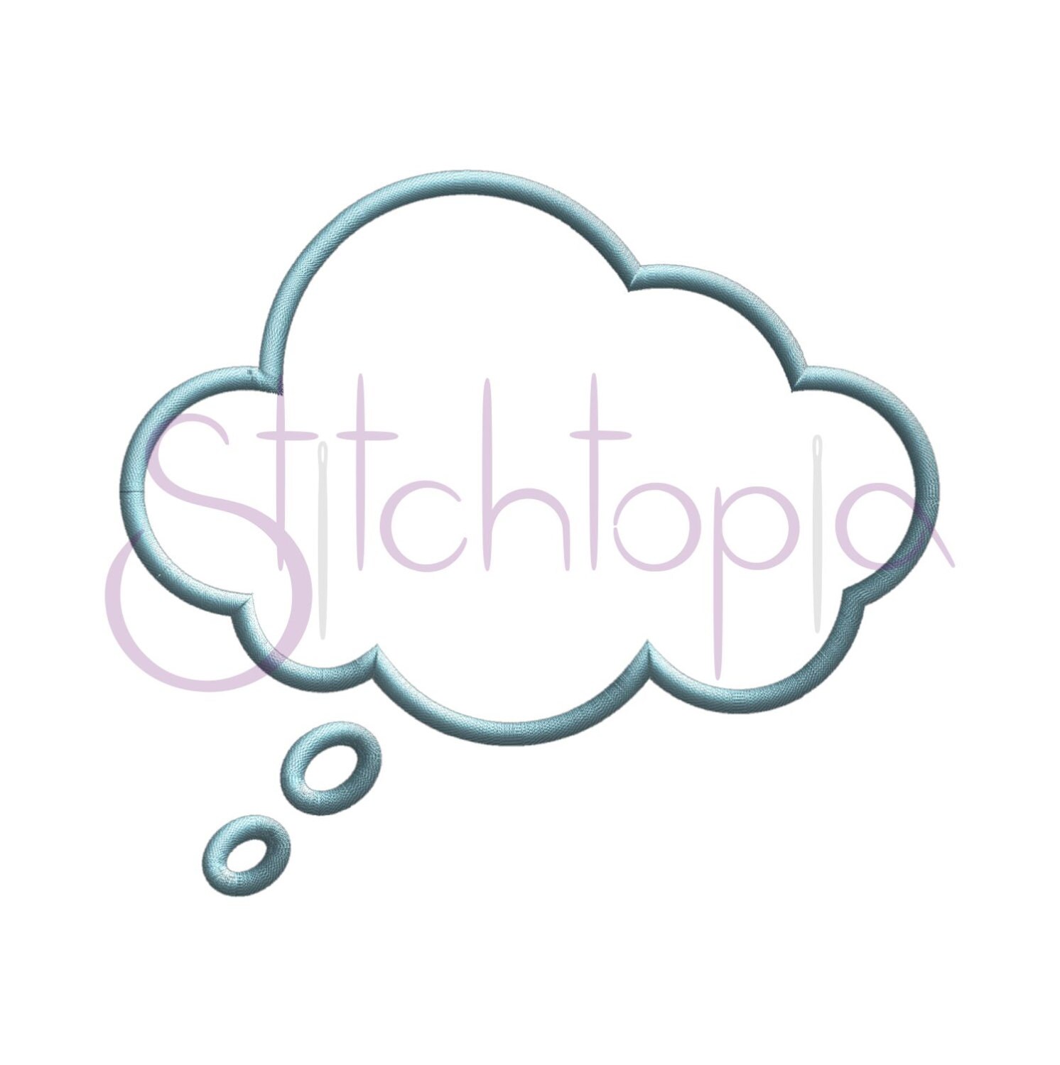 Thought Bubble Applique - Etsy