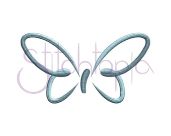 Diseño de bordado de mariposa - 10 tamaños - JEF HUS 10 Formatos - Mariposa Digital Máquina Bordado Diseño Patrón - Archivos de Descarga Instantánea