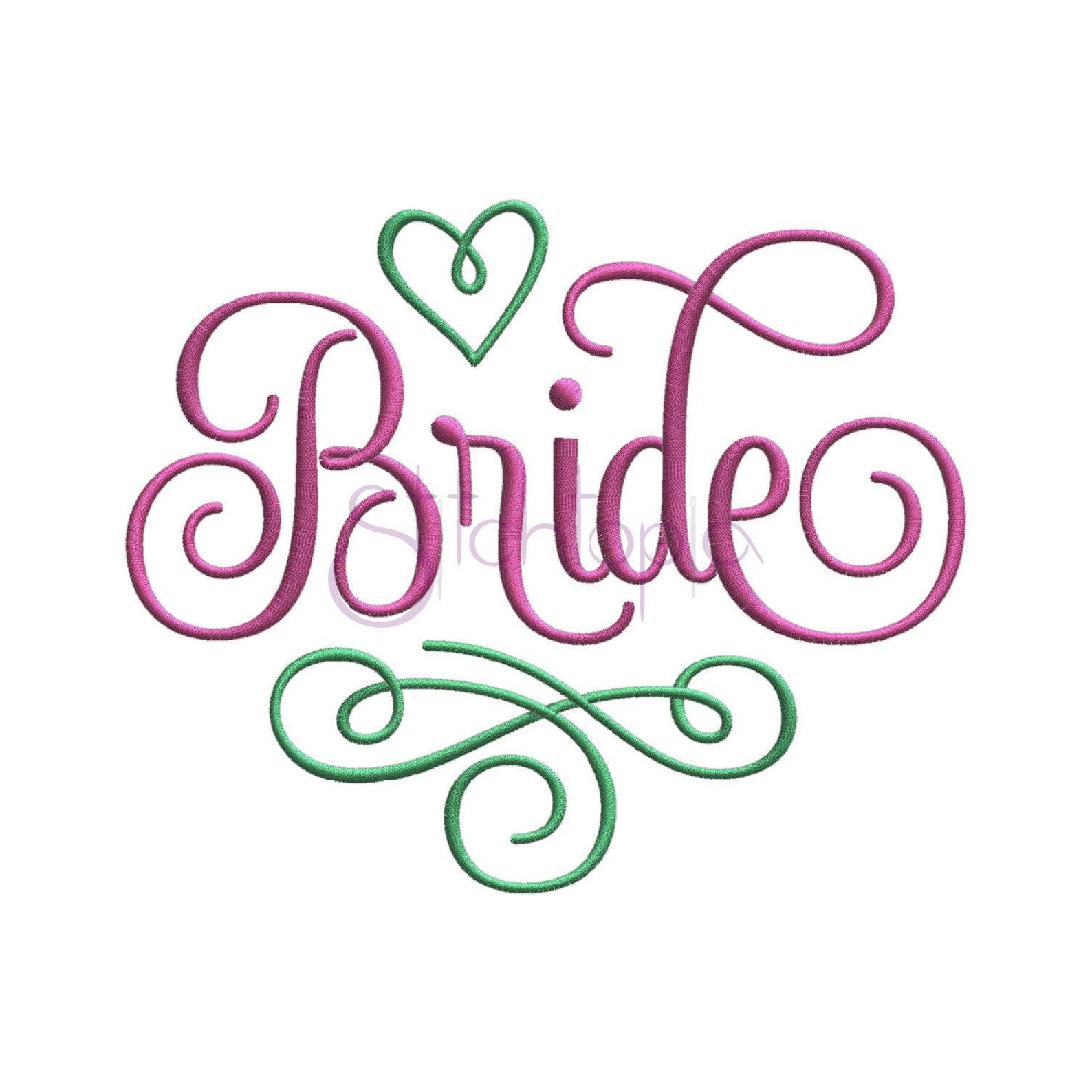 Bride embroidery design 10 sizes 10 formats wedding  etsy