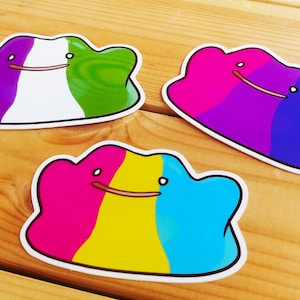 Ditto Pride Vinyl Stickers - Water Bottle Sticker - Laptop Decal