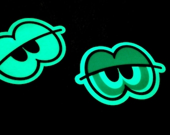 Toony Glow in The Dark Eyes - Hypno Eyes - Vinyl Water Bottle Sticker