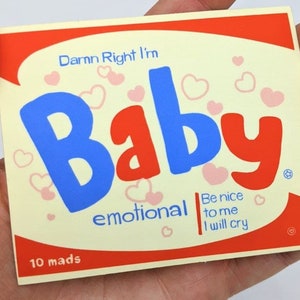 Damn Right I'm Baby Vinyl Sticker - Wasserflasche Aufkleber - Laptop Aufkleber
