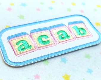 ACAB Patch - Kawaii Baby Blocks Iron On Patch