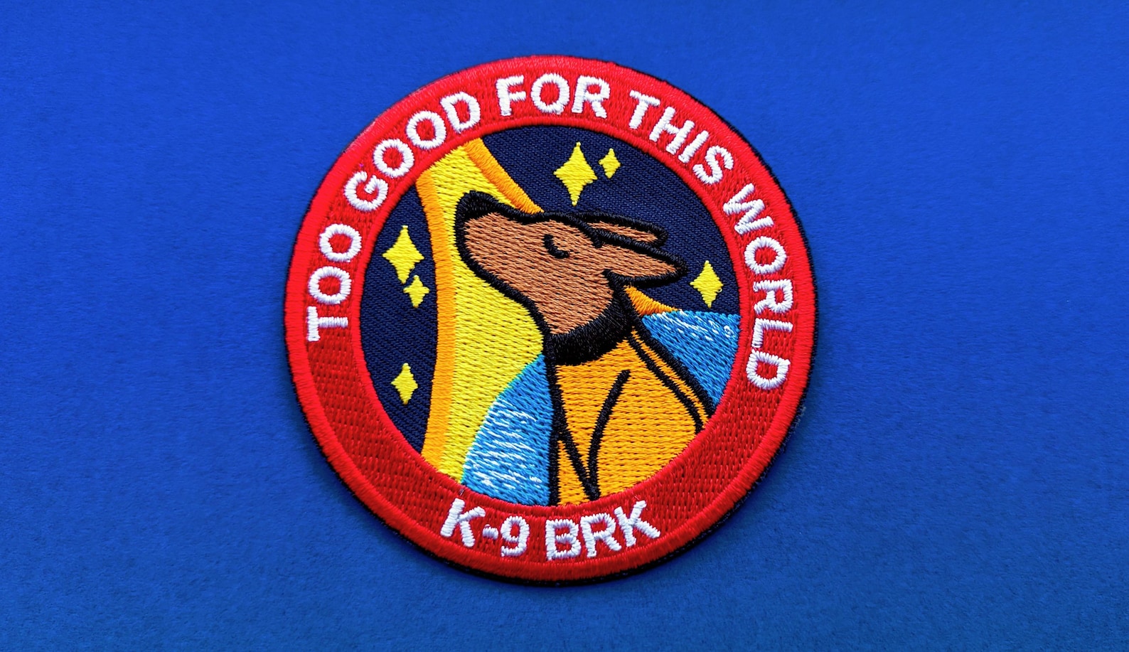 Layka Patch Too Good for This World Patch - Laika Dog Space Mission Embroidered ...