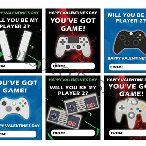 Druckbares Videospiel Valentinstagskarten - Gaming Karten - Jungen Digital Download