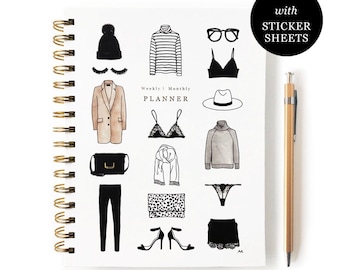 Undated Planner/ Weekly Planner/ Planner 20-21/ Undated Monthly Planner/ 2021 Planner/ Student Planner/Planner Sticker/Fashion Planner