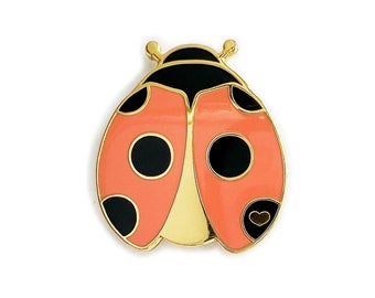 Ladybug Enamel Pin/ Ladybug Gifts/ Lucky Charm/ Spiritual Gifts/ Ladybug Lapel Pin/ Cute Spiritual Gift for Her/ Stocking Stuffer for Women