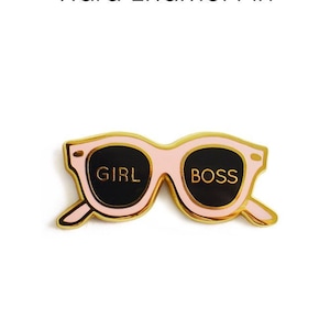 Girl Boss Enamel Pin/ Feminist Pin/ Gift for Boss/ Best Friend Gift/ Boss Lady Gift/ Boss Babe/Fashion Pin /Girl Power/ Coworker Gift/ Pink