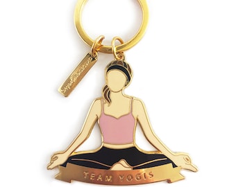 Yoga Keychain/ Yogi Keychain/ Sister Gift/ Best Friend Gift/ Girlfriend Gift/ Spiritual Gift/ Yoga Teacher Gift/ Yoga Friend Gift/Meditation