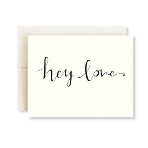 Ei, cartão de amor para namorado/cartão de dia dos namorados para ele/cartão de dia dos namorados para namorado/cartão de fontes de caligrafia/cartões de amor simples para ela