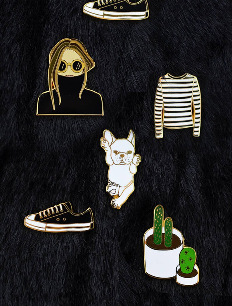 Shoe Enamel Pin Enamel Pin Hard Enamel Pin Fashion Lapel Pin Sneaker Enamel Pin Lapel Pin Fashion Enamel Pin Black Shoes Pin